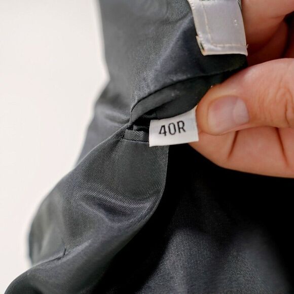 Austin Reed Flannel Wool Gray Peak‎ Lapel Double Breasted Blazer 42R Dillard's - Picture 13 of 15